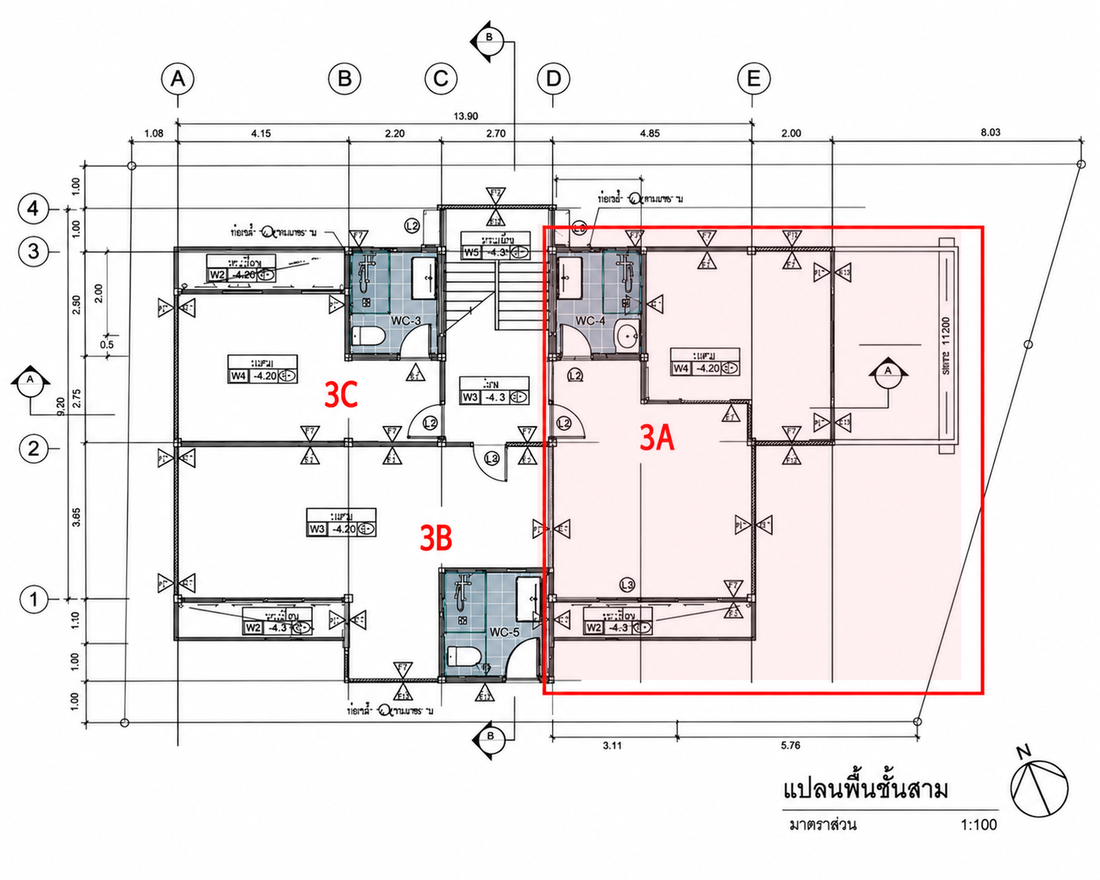 Room 3A floor plan highlighted
